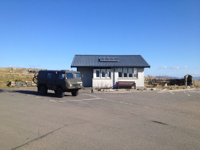 Waiting at the ferry terminal on Isle of Berneray