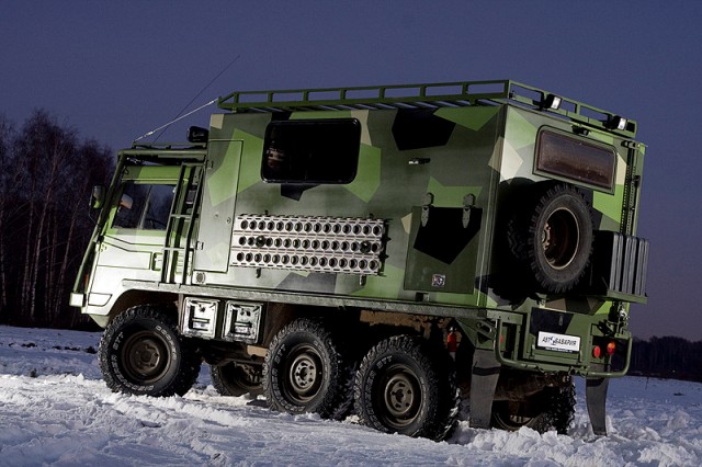 I am using this Russian Pinzgauer as the inspiration for my build, I really like what they have done with their trucks.